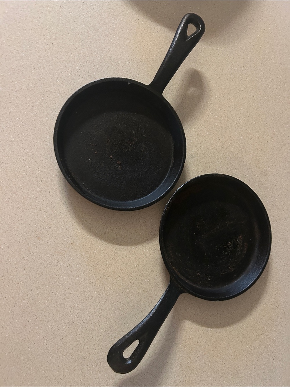 Cast Iron Skillet Set - Black - Unbranded